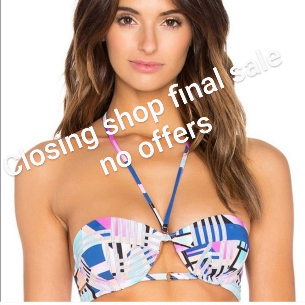 NWT KOPPER AND ZINK SWIM BIKINI TOP Block …